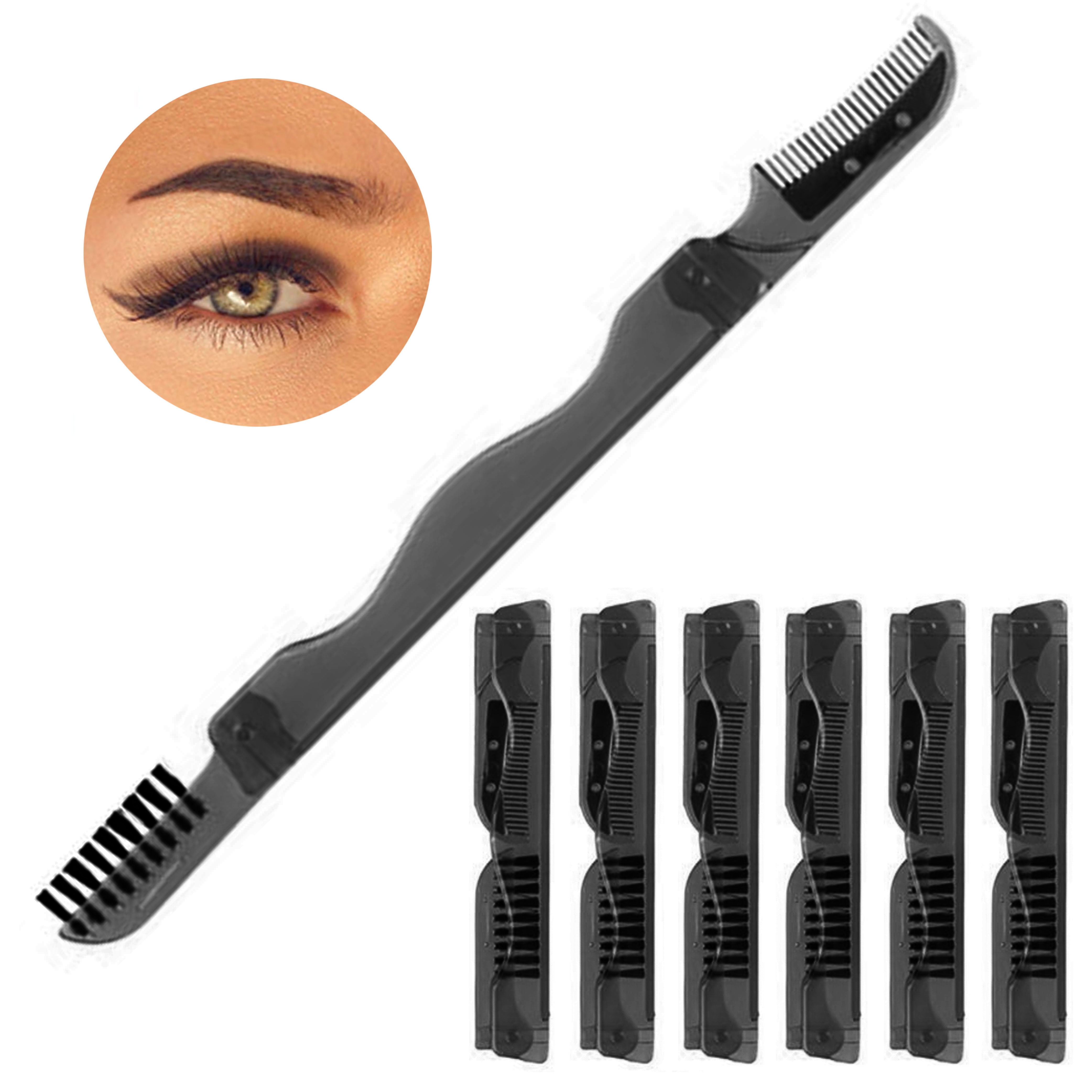 6 Folding Eyebrow Razor Hair Trimmer Shaper Pocket Shave Facial