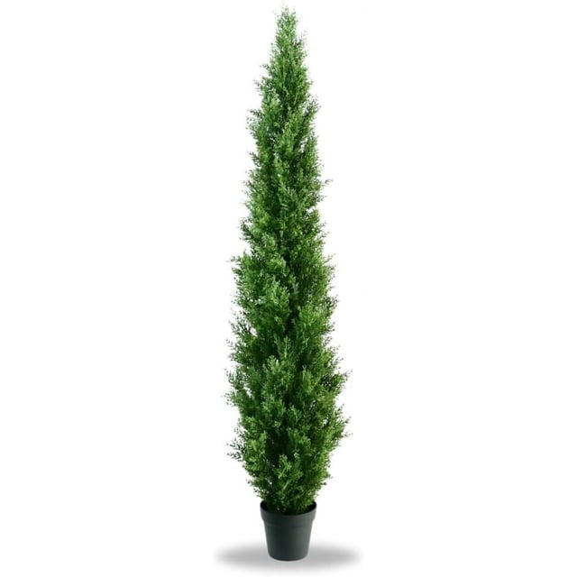6 Foot Outdoor Artificial Cedar Topiary Tree UV Rated Plant Outdoor