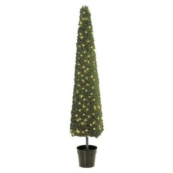 6 Foot PVC Square Cone Tree - Green