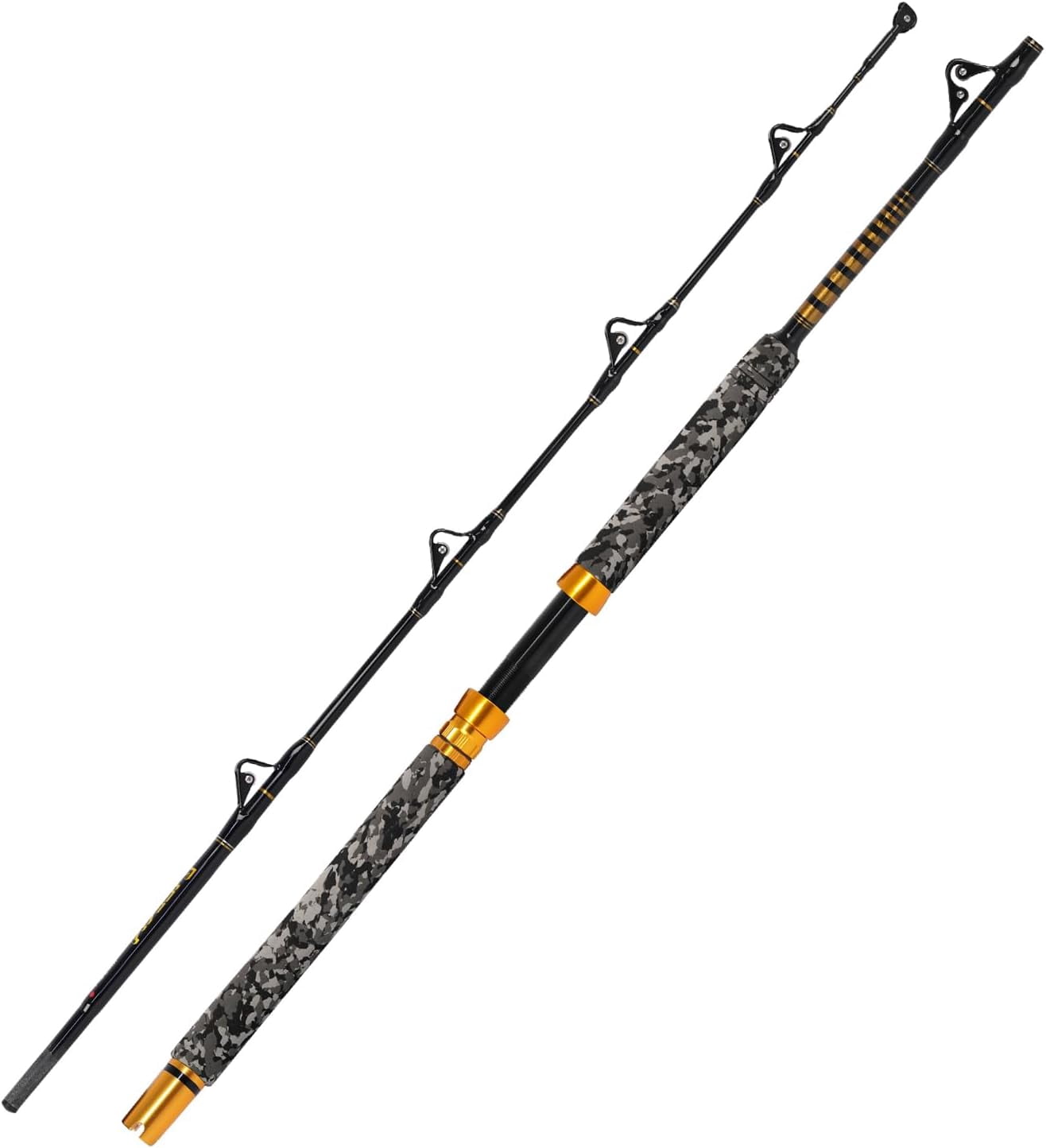 cheap deep water fishing pole Fiblink Saltwater Rod 1 Piece Trolling Rod Drop Sea Roller Rod Big Game Conventional Boat Heavy Duty Fishing (5'6",80-120lbs) : Sports & Outdoors and deep drop WE WENT DEEP SEA FISHING