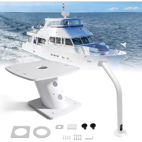6" Forward-Leaning Radar Mount Fit for APT-F-150-01, Compatible with Garmin Raymarine Simrad Radomes, Aluminum