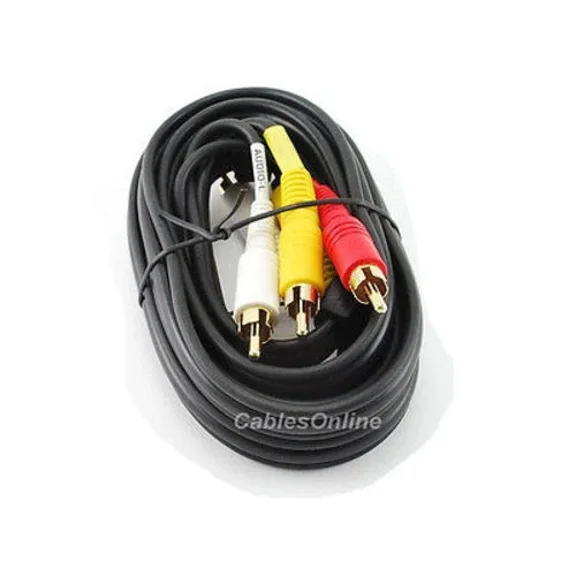 6 Ft. 3-Rca To 3-Rca Composite Audio/Video Cable Av-506