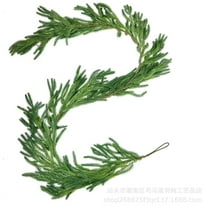 6 Ft Christmas Garland - Artificial European Style Garland, Soft Rubber Real Touch Vine, Christmas Decorations for Thanksgiving, Front Door, Fireplace Wall