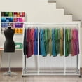 thumbnail image 1 of 6 Ft Clear Garment Rack Cover - Dustproof Waterproof Clothing Storage for Dresses, Suits, Coats, 1 of 7