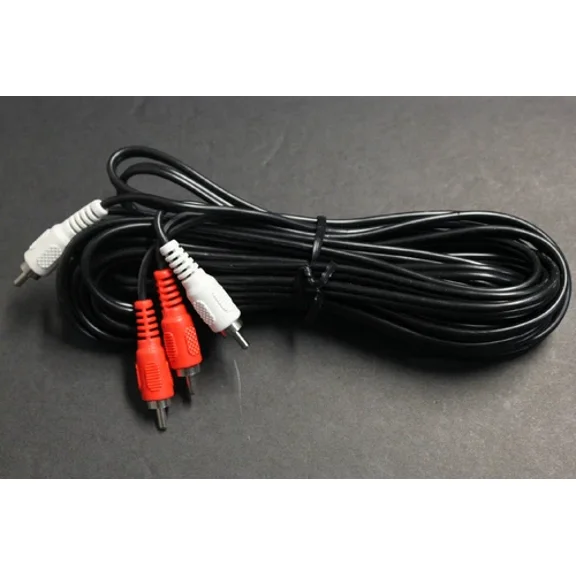 6 Ft Composite Av 2-Rca Audio Cable Male Red White 6''