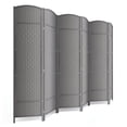 thumbnail image 1 of 6-ft Folding Room Divider with Diamond Design, 6-Panel No Assembly Required, Freestanding,Gray, 1 of 7