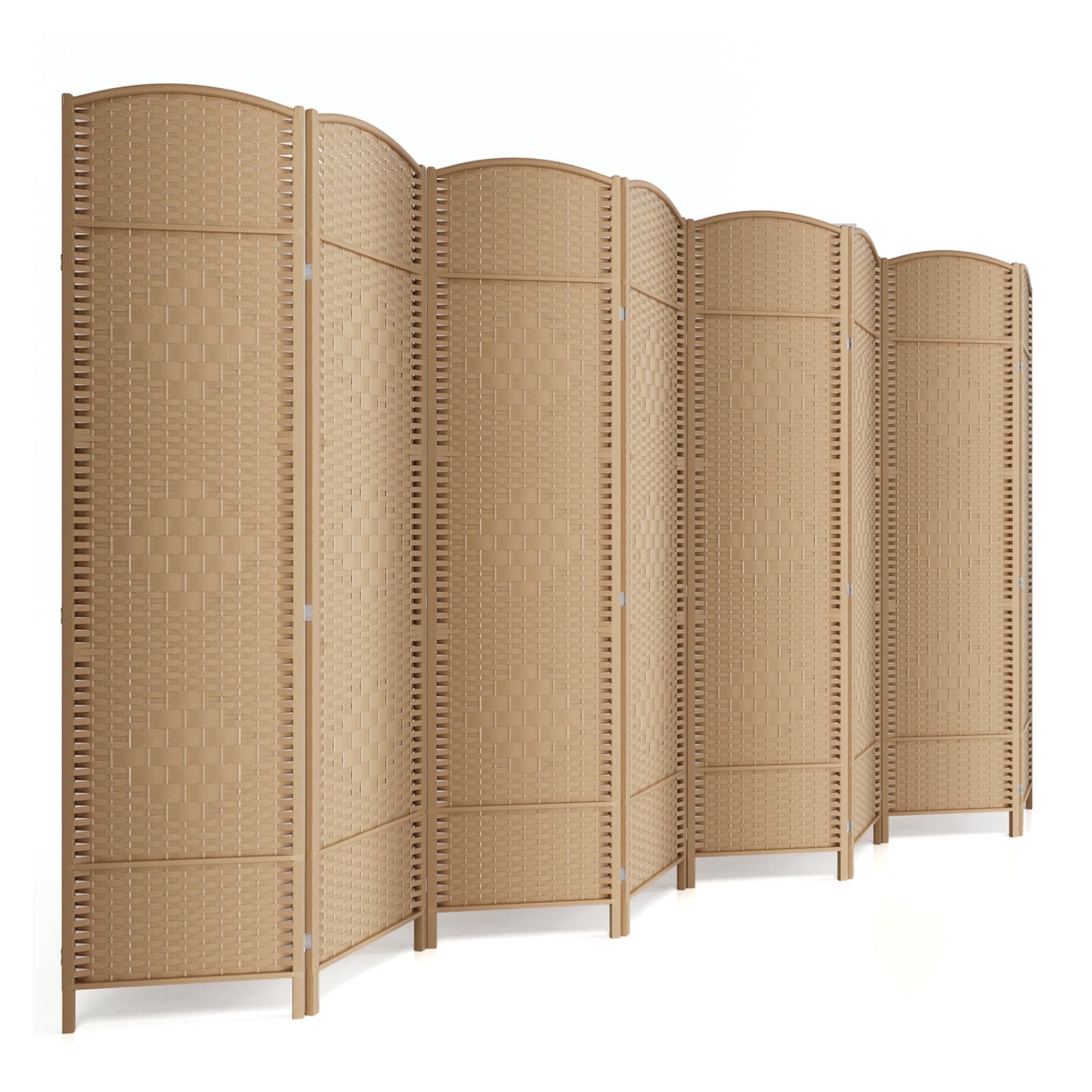 cocosica, Folding Room Divider, 6 ft, Natural Off-White - Walmart.com