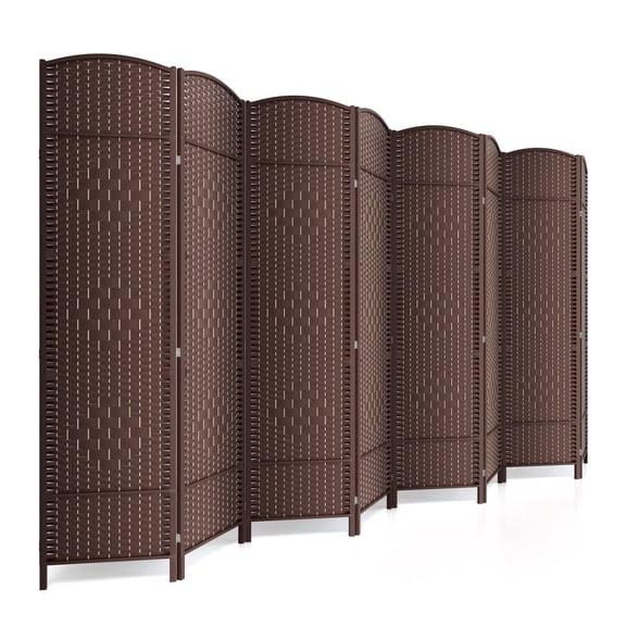 6-Ft Folding Privacy Screen Panel Partition Wall Divider with Diamond Design