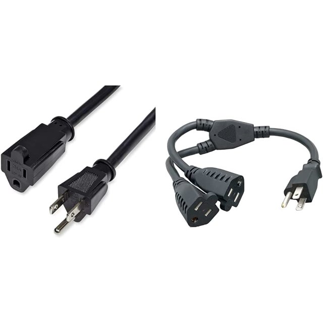 6 Ft Power Cord with 125 Volts at 13 Amps 16 AWG Power Extension