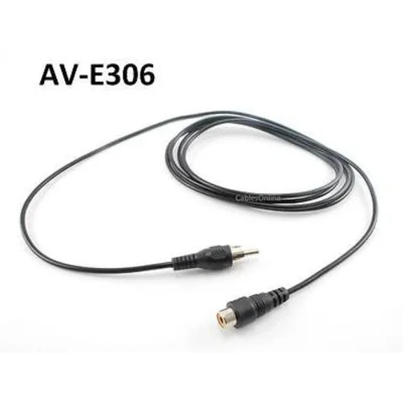 6 Ft. Rca Male To Female Audio Extension Cable, Av-E306
