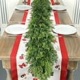 thumbnail image 1 of 6 Ft Real Touch Christmas Garland,Thick and Lush，Soft Bendable, Lifelike Cedar Garland Realistic, Garlands for Decoration Christmas，Christmas Garland for Mantle,Outdoor Indoor Christmas Decorations, 1 of 7