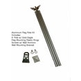 thumbnail image 1 of 6' Ft Residential Flag Pole Kit Tangle Free No Furl Rings & Optional Flag (RI), 1 of 4