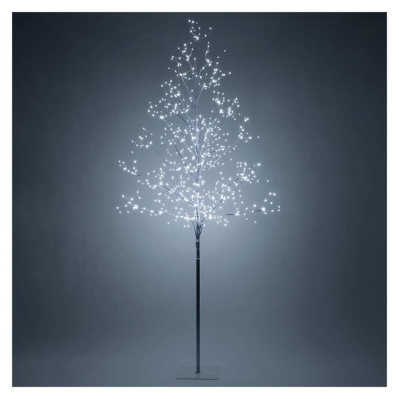 6 Ft Silver Fairy Light Tree Room Décor Bedroom Décor Artificial Tree, 750 Cool White LED Lights