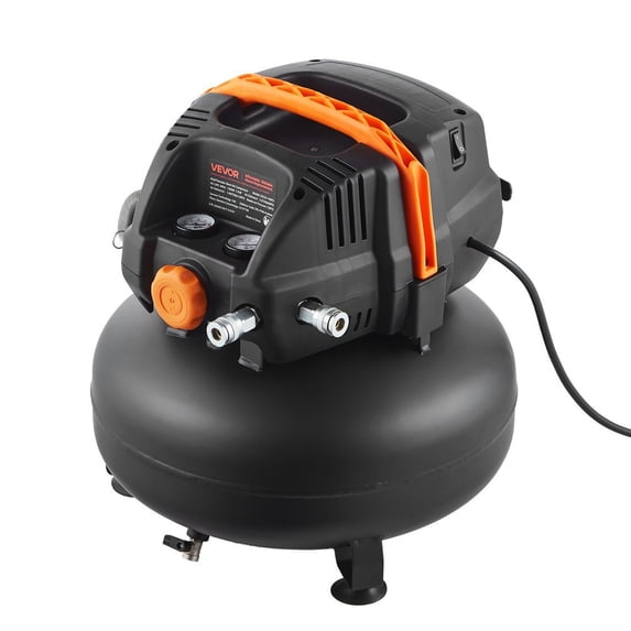 6 Gallon Air Compressor 1.7HP 2.3CFM @ 90PSI & 150PSI Max Working Pressure