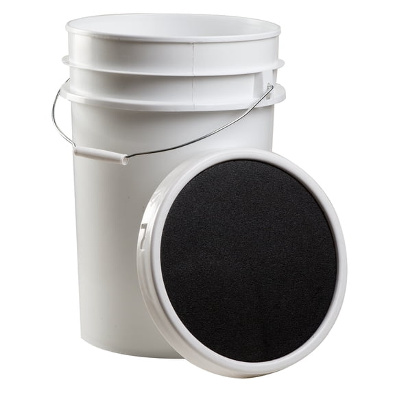 6 Gallon Bucket with Padded Soft Seat Lid - Durable Construction - Balls Not Included