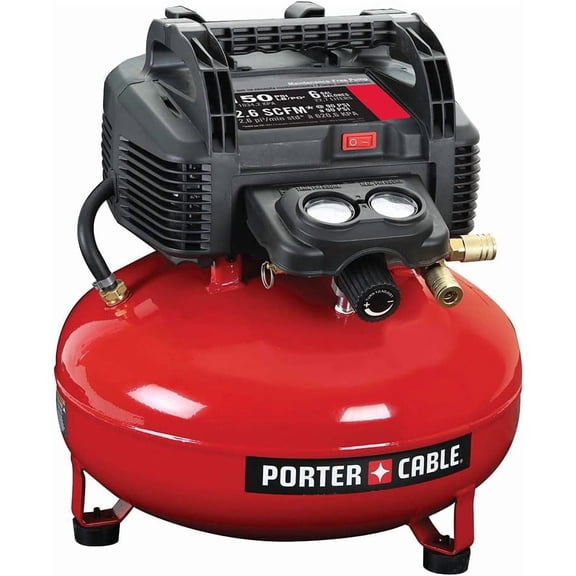 6-Gallon Pancake Air Compressor, Oil-Free, Portable Electric Air Compressor for Home and Workshop Use