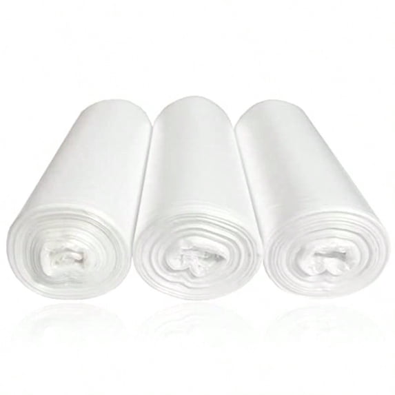 6 Gallon Trash Bags Small Garbage Bags Fits 5-6 Gallon Bins Clear Wastebasket Trash Liners 75 Counts