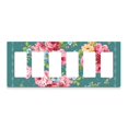 thumbnail image 1 of 6-Gang Screwless Pioneer Floral Decorative Wall Plates,Size 6-Gang 12"W x 4.7"H,Unbreakable Thermoplastic Faceplate Cover for Kitchen Living Room Bedroom Decorator Receptacle Outlet Switch, 1 of 7