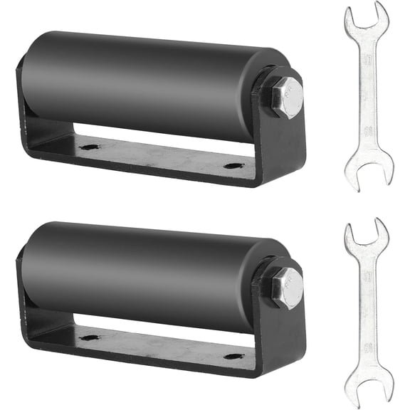 6" Gate Roller Guide,Sliding Gate Hardware with C-Sliding Gate Brackets,Sliding Gate Kit,Heavy Duty Sliding Gate Rollers,Rolling Gate Hardware Kit (2 Pack)