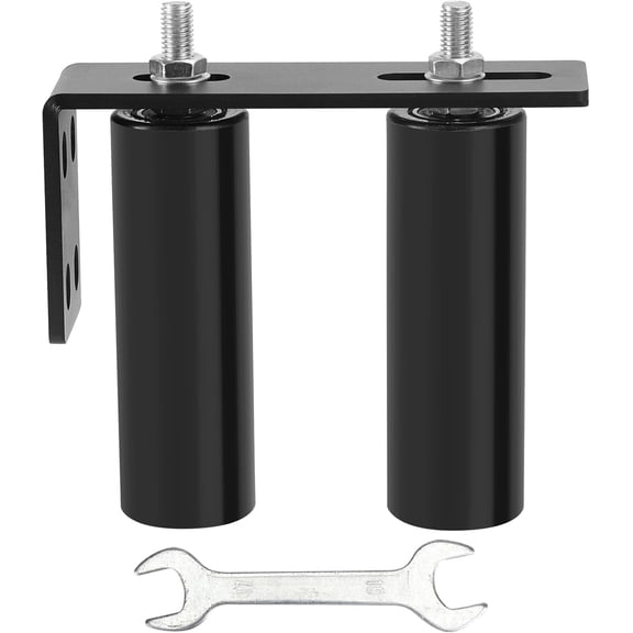 6"Gate Roller Guide,Sliding Gate Hardware with L-Sliding Gate Brackets,Sliding Gate Kit,Universal Adjustable Heavy Duty Sliding Gate Rollers,Rolling Gate Hardware Kit
