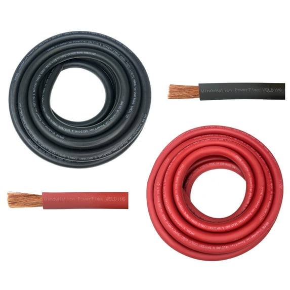 6-Gauge 15 ft. Black/15 ft. Red Welding Cable (1-Pair)
