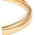 thumbnail image 1 of BENECREAT 6 Gauge 16 Feet Half Round Copper Wire 4mm Wide Jewelry Beading Wire Flat Gold Copper Wire for Crafts Making Supplies 4mm in width, 1 of 7