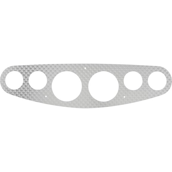 6 Gauge Universal Dash Insert, 3-3/8 Inch, Polished