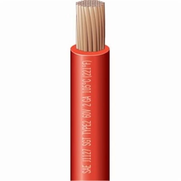 6 Gauge Wire Starter Cable, Red