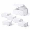 6 Gift Boxes 9x6.5x3.8 Inches Withic Lids (glossy White) - Walmart.com