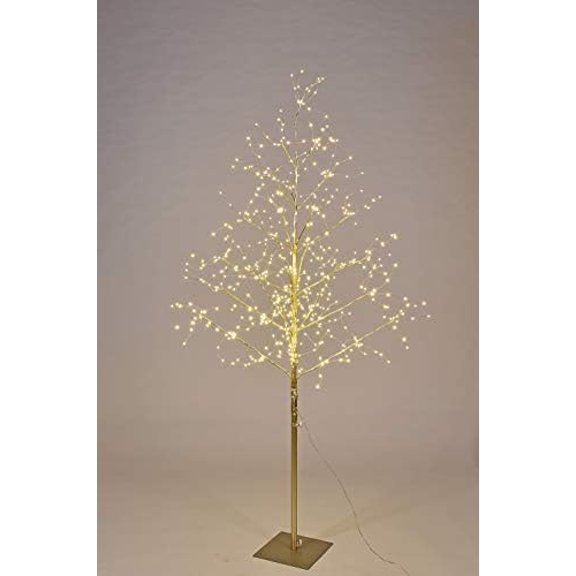 6' Gold Branch Tree Warm White LEDs$$Home Decor, Kitchen, & Other