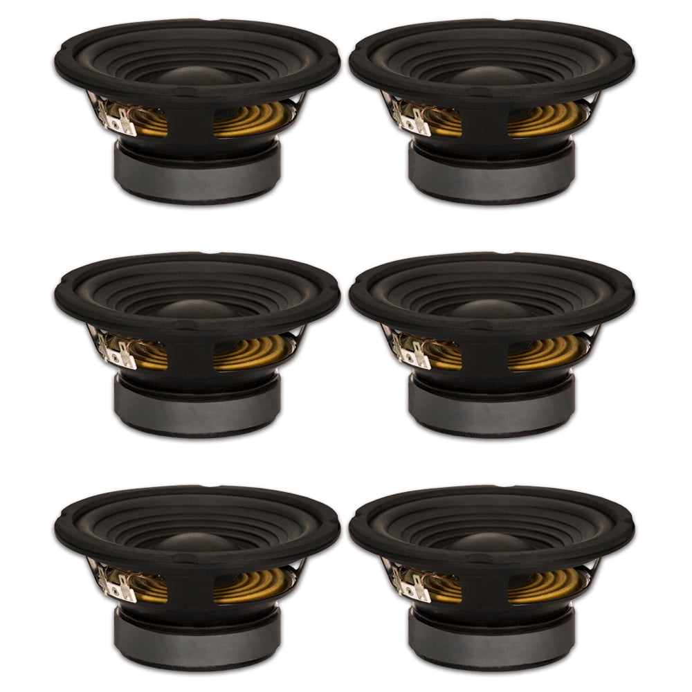 6 Goldwood Sound GW-206/4 OEM 6.5" Woofers 180 Watts each 4ohm Replacement Speakers