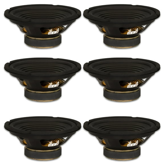 6 Goldwood Sound GW-208/8 OEM 8" Woofers 200 Watts each 8ohm Replacement Speakers