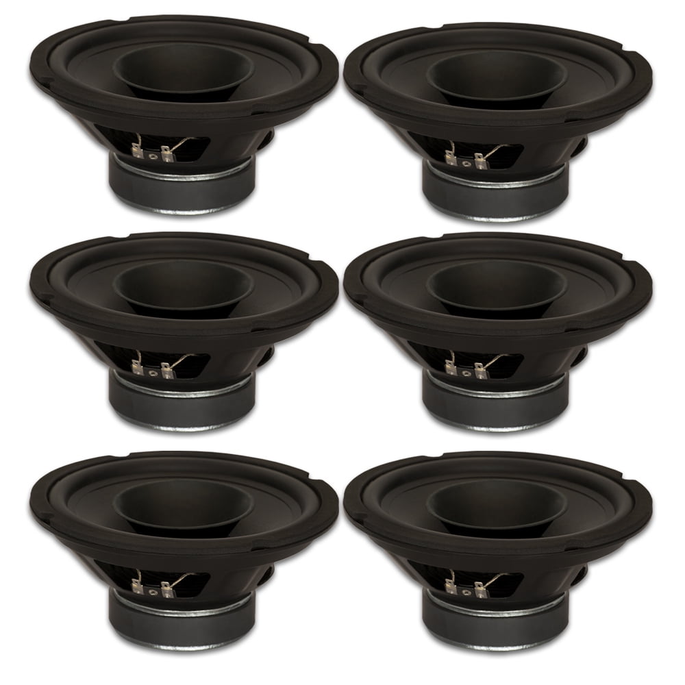 6 Goldwood Sound GW-8003/8 Full Range 8" Woofers with Whizzers 260 Watt each 8ohm Speakers