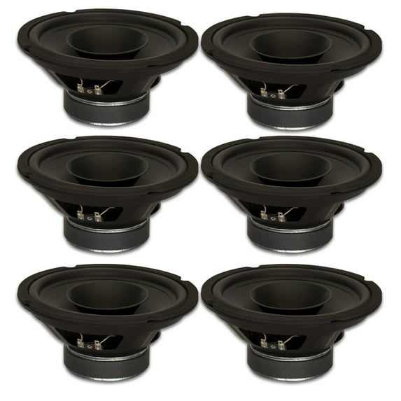 6 Goldwood Sound GW-8003/8 Full Range 8" Woofers with Whizzers 260 Watt each 8ohm Speakers