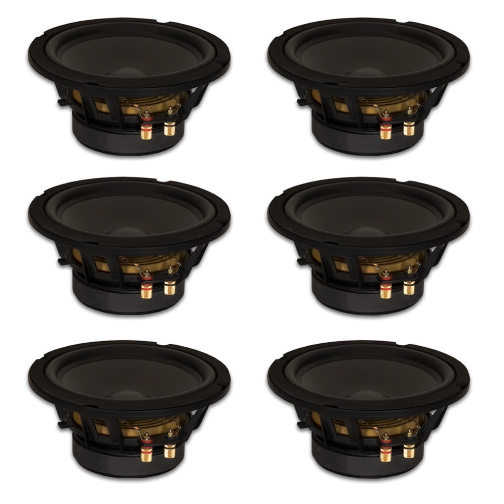 6 Goldwood Sound GW-8PC-4 Heavy Duty 4ohm 8" Woofers 330 Watts each Replacement Speakers