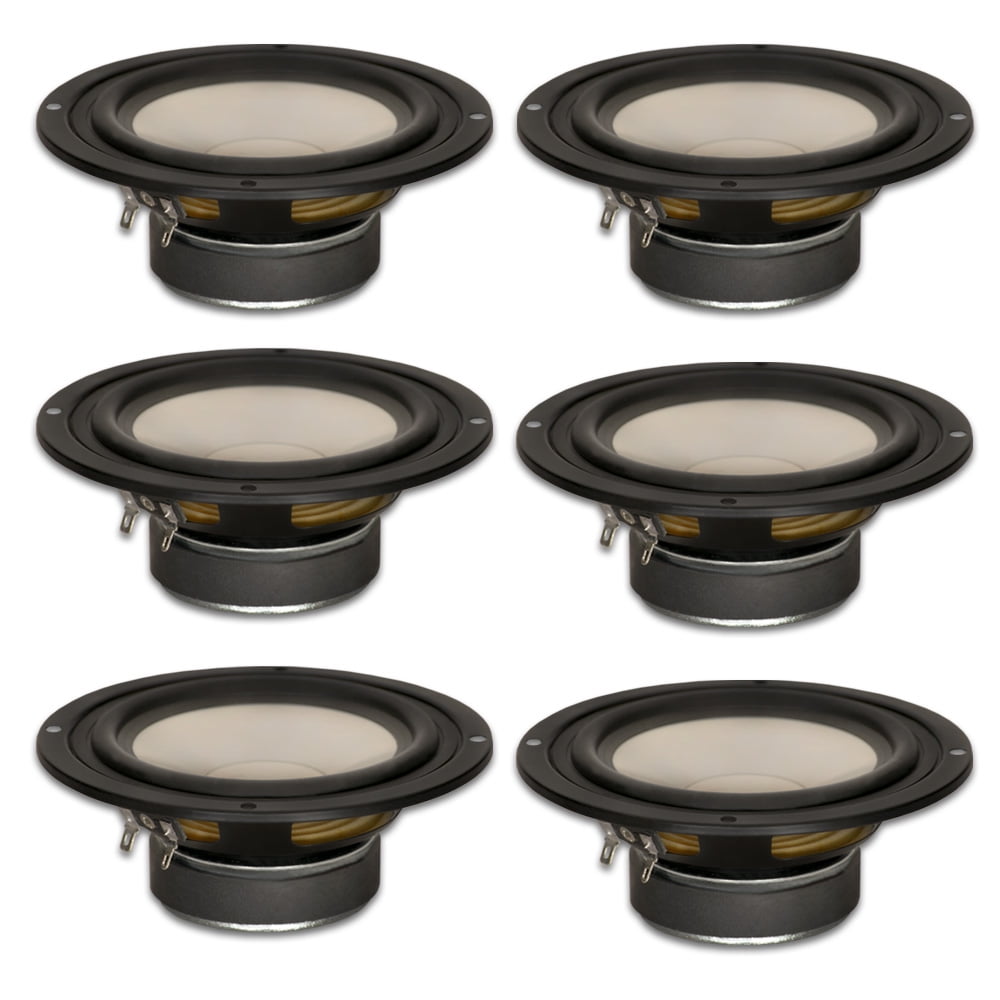 6 Goldwood Sound GW-S525/8 Poly Cone 5.25" Woofers 130 Watts each 8ohm Replacement Speakers