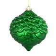 thumbnail image 1 of 6" Green Glitter Pine Cone 6/Bag, 1 of 2