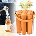 thumbnail image 1 of 6-Grid Cylinder Ice Stick Mold with Portable Handle, Long Narrow Ice Cube Tray for Water Bottles Sports Drinks Juice, Reusable Leak-Free Ice Maker Container for Home Bar Travel, 1 of 5