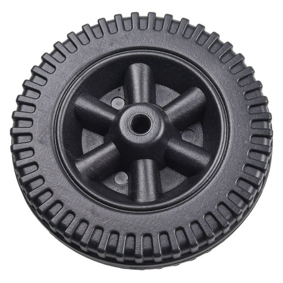 6" Grill Wheels Replacement Parts for Charbroil Gas Grills And Other Brands BBQ Wheels 2PCS Black