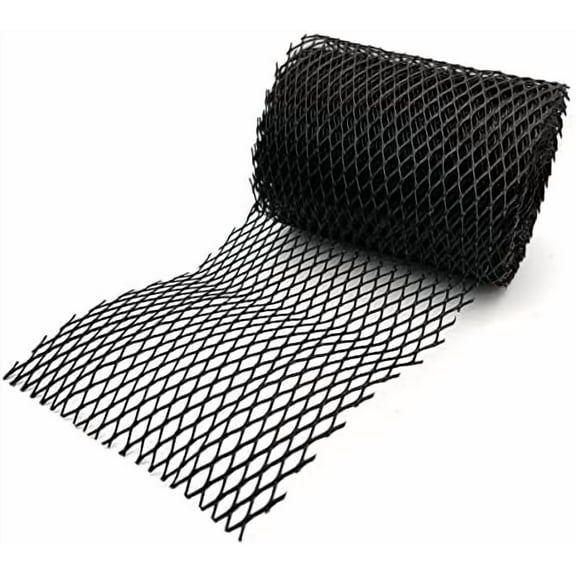 6 Gutter Guard Mesh - 20 Foot Leaf Guard Protects from Branches, Leaves, Debris - Easy Cut with Scissors to Custom Lengths - Easy Install - Does Not Rust