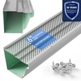 thumbnail image 1 of Waterlock Standard 6" Gutter Protection, [6" K-Style & Box Gutters], High Gloss White, 200 Feet, Aluminum Frame, 1 of 4