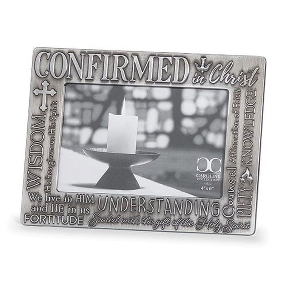 6"H Confiramtion Word Frame 4x6 Caroline Collection