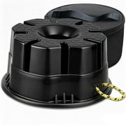 Trailer Jack Block - 6" RV Leveling Blocks with Bag, Use for Any Tongue Jack, Post, Foot, 5th Wheels, Round Square or Scissor Stabilizer, 1 Pack