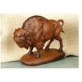 thumbnail image 1 of 6"H WOODEN STANDING BUFFALO, 1 of 2