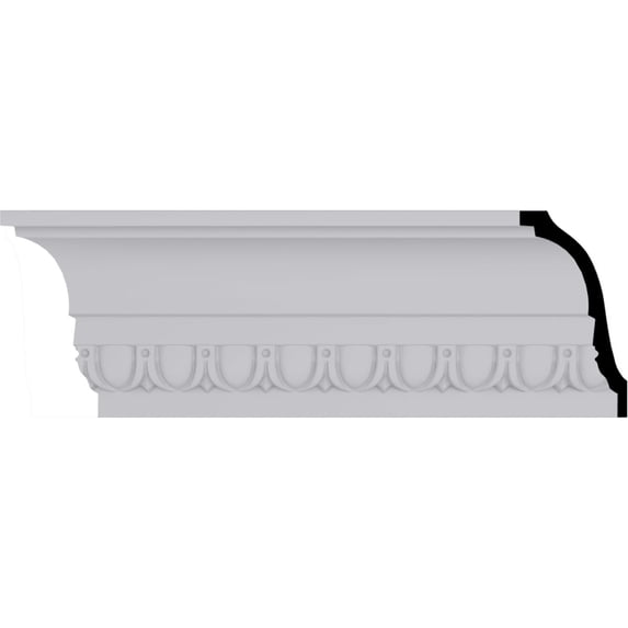 6"H x 3 1/8"P x 6 5/8"F x 94 1/2"L Egg & Dart Crown Moulding