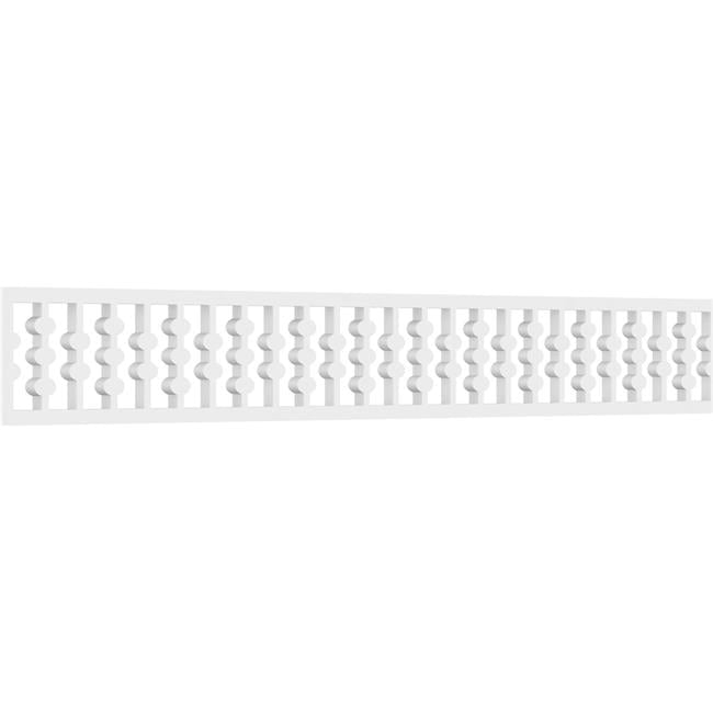 Bridgeport White PVC Decorative Running Trim Moulding