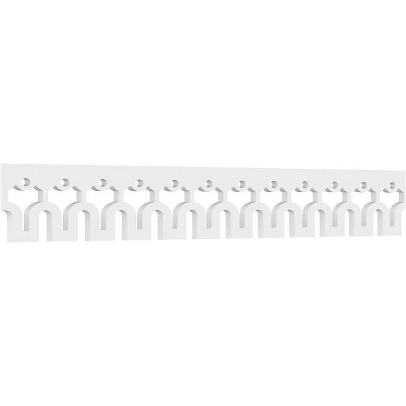 Hessel 48" White PVC Architectural Grade Running Trim
