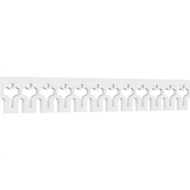 6"H x 5/8"P x 48"L Hessel Architectural Grade PVC Running Trim