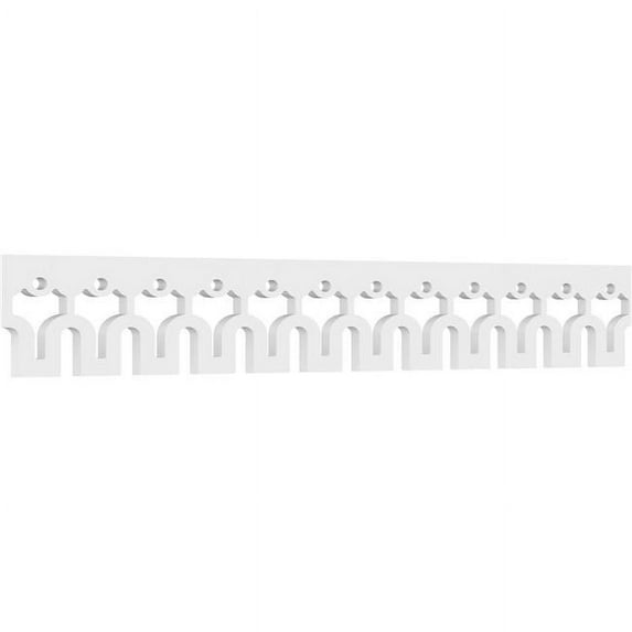 6"H x 5/8"P x 48"L Hessel Architectural Grade PVC Running Trim
