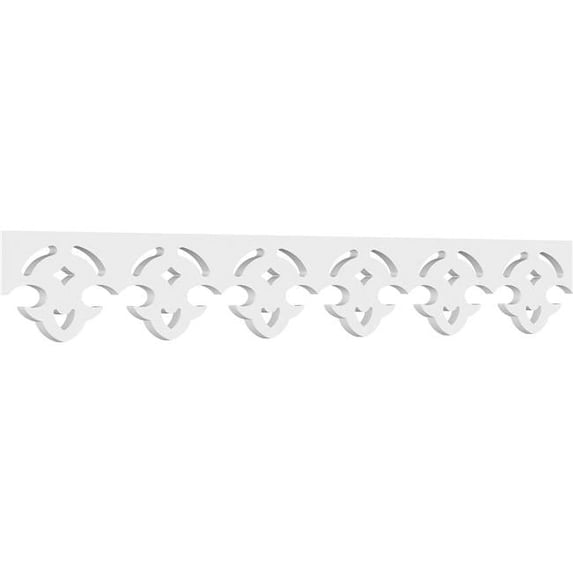 6"H x 5/8"P x 48"L Madison Architectural Grade PVC Running Trim